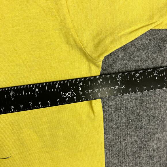 Fruit of the Loom T-Shirt Mens Size M Yellow Vietnam 1967 Point Caution USCG - Picture 6 of 10